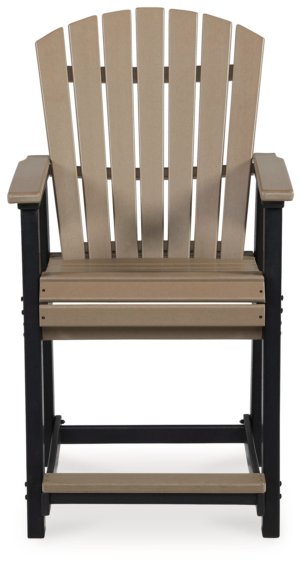 Fairen Trail Black/Driftwood Outdoor Counter Height Bar Stool (Set of 2)