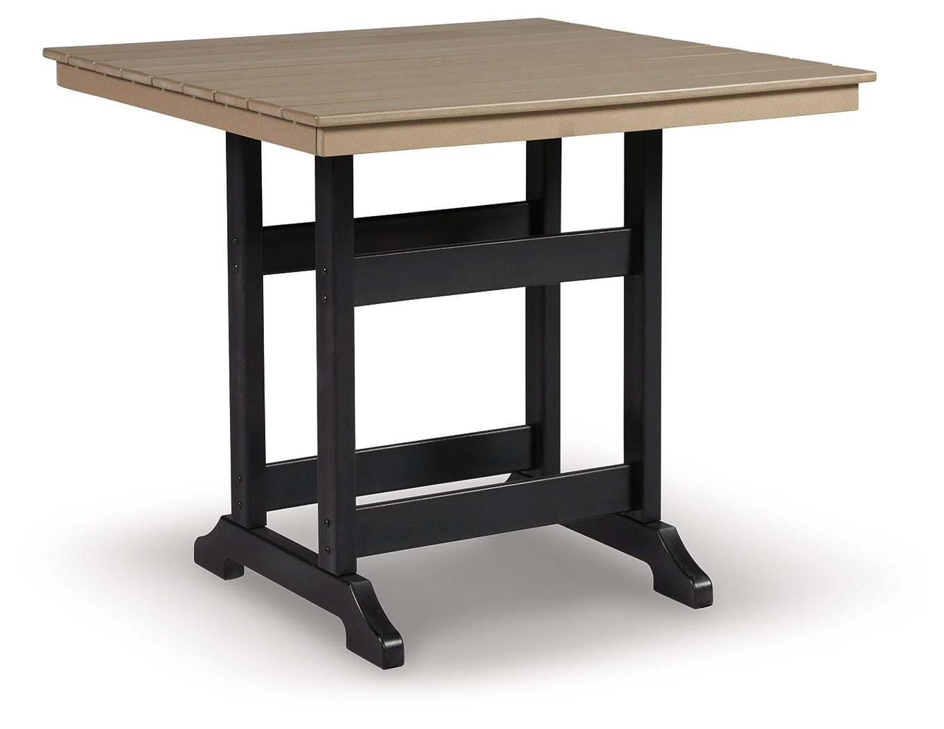Fairen Trail Black/Driftwood Outdoor Counter Height Dining Table