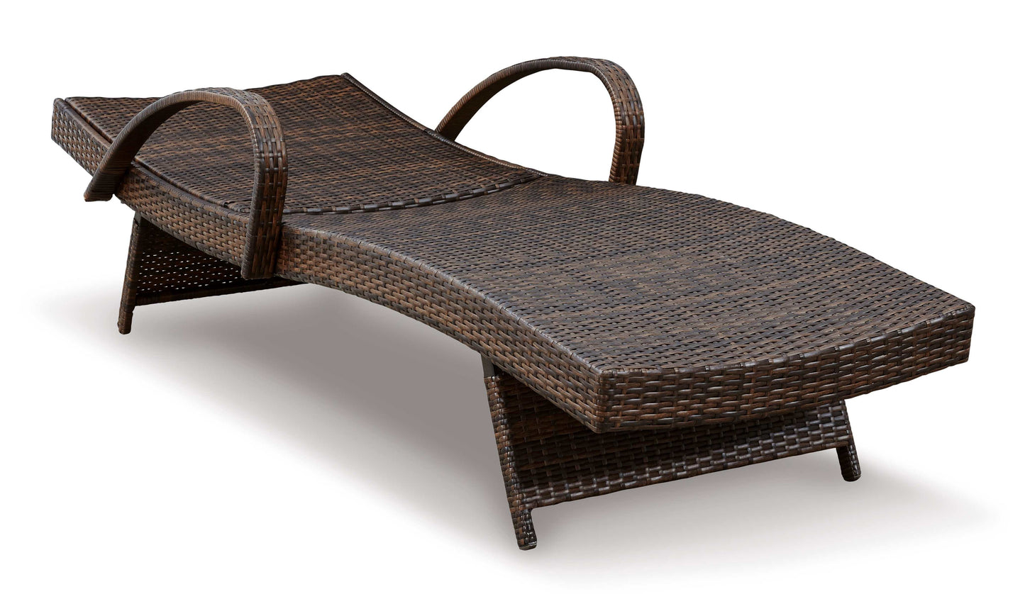 Kantana Brown Chaise Lounge (Set of 2)