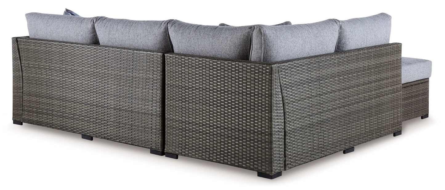 Petal Road Gray Outdoor Sectional Seating Group (Set of 4)