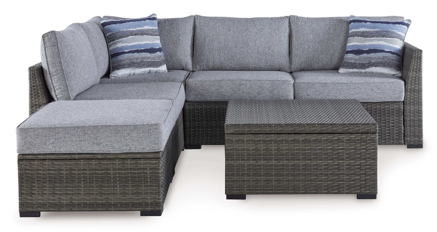 Petal Road Gray Outdoor Sectional Seating Group (Set of 4)