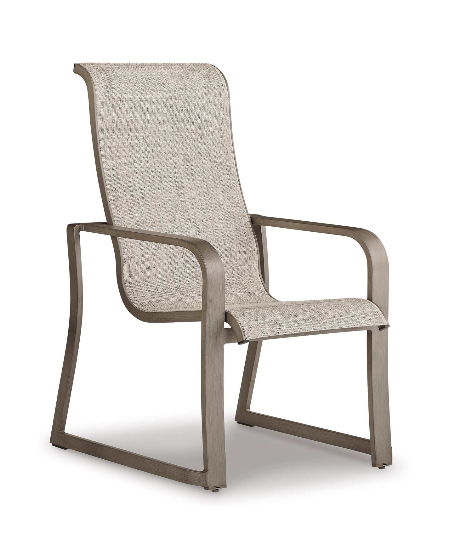 Beach Front Beige Sling Arm Chair (Set of 4)