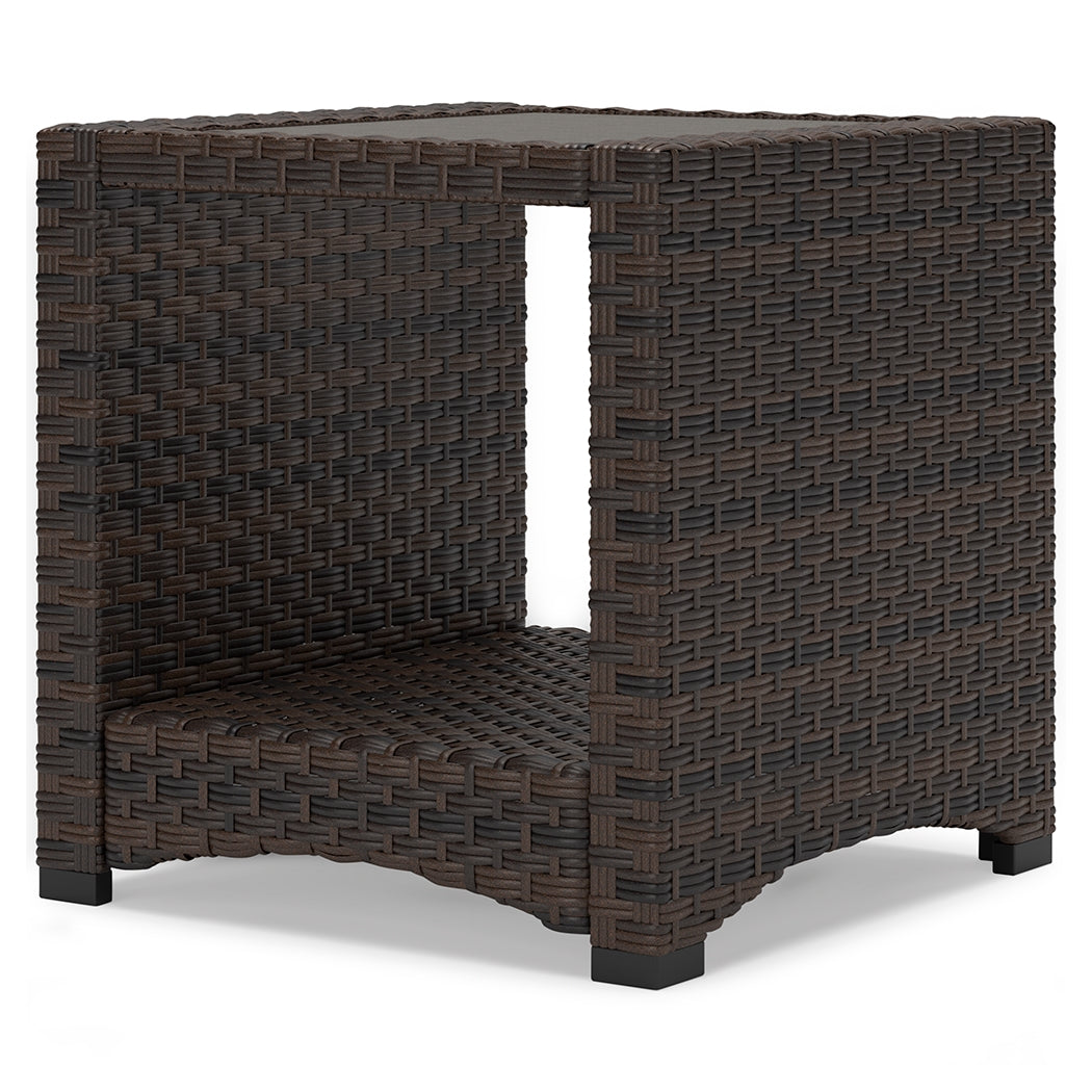 Windglow Brown Outdoor End Table