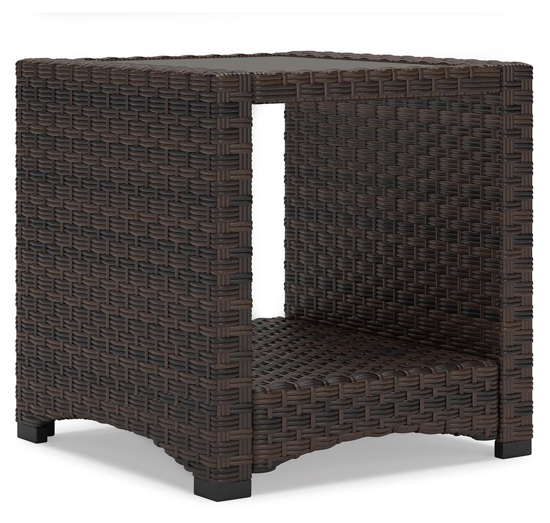 Windglow Brown Outdoor End Table