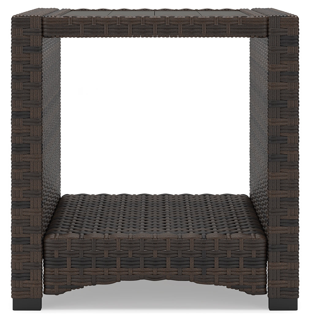 Windglow Brown Outdoor End Table