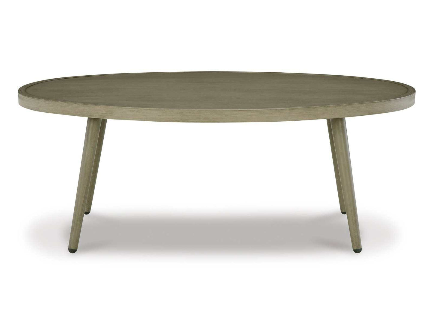 Swiss Valley Beige Oval Outdoor Coffee Table