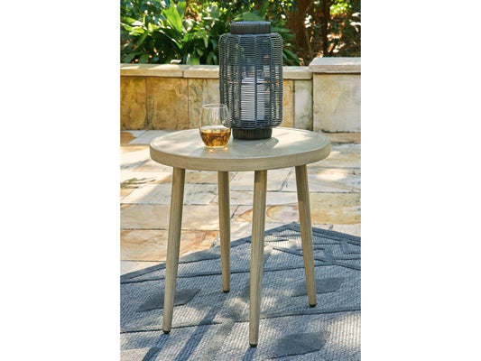 Swiss Valley Beige Outdoor End Table