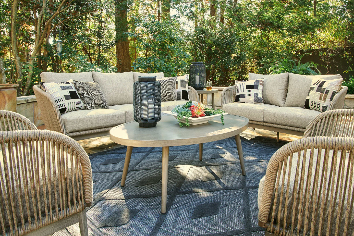 Swiss Valley Beige Outdoor Seating Groups