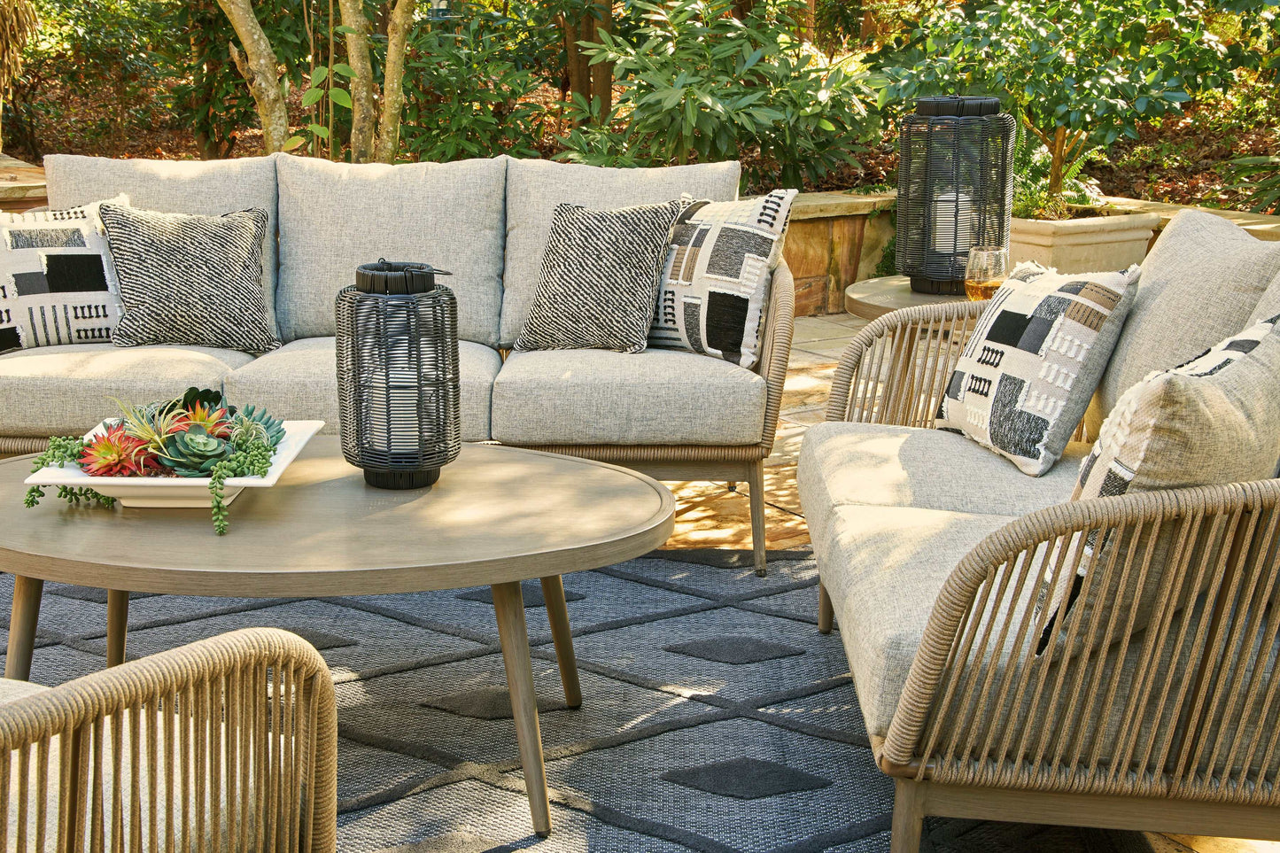 Swiss Valley Beige Outdoor Seating Groups