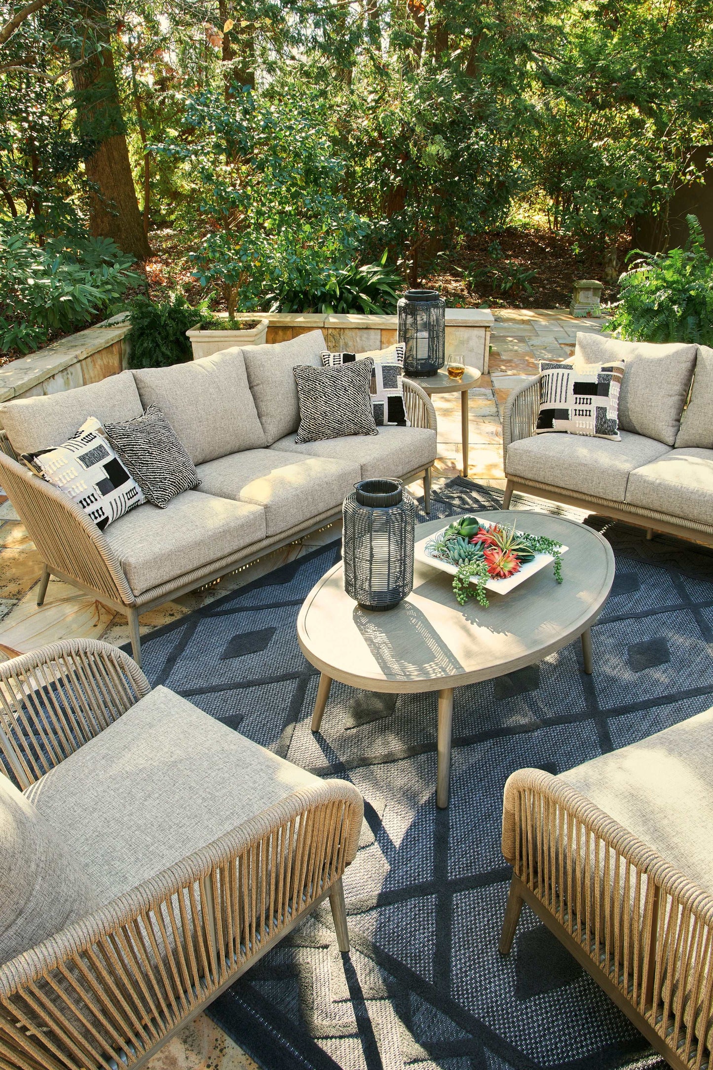 Swiss Valley Beige Outdoor Seating Groups