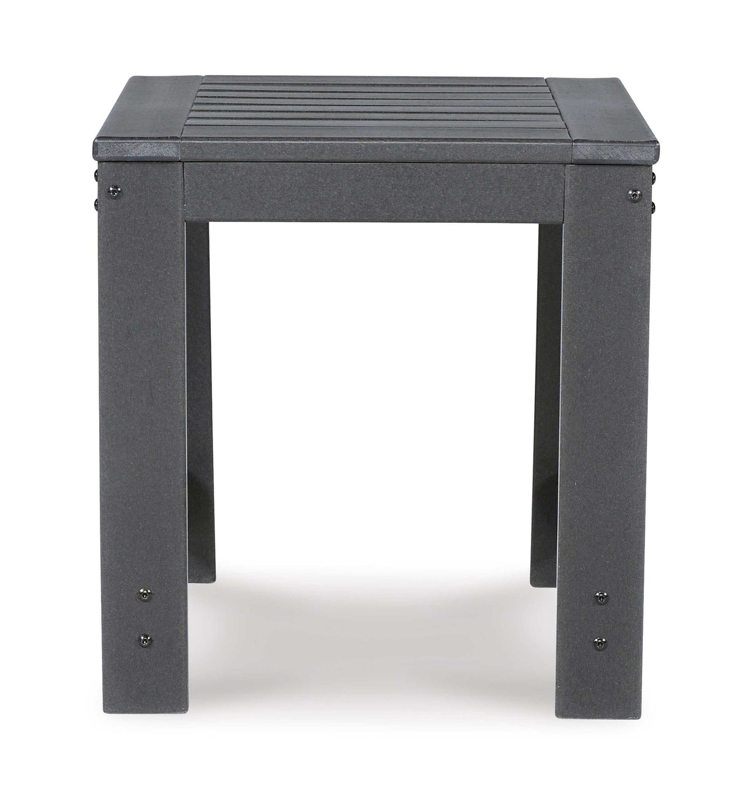 Amora Charcoal Gray Outdoor End Table