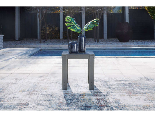 Amora Charcoal Gray Outdoor End Table