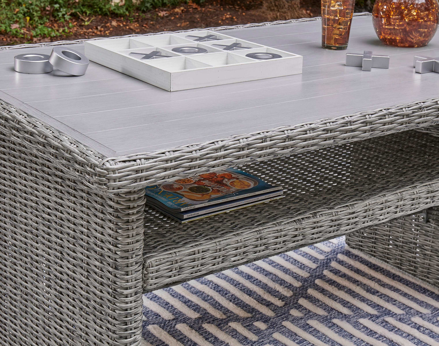 Naples Beach Light Gray Outdoor Multi-use Table