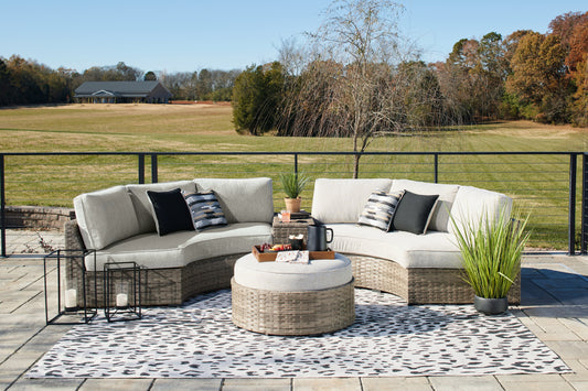 Calworth Beige 4-Piece Outdoor Sectional