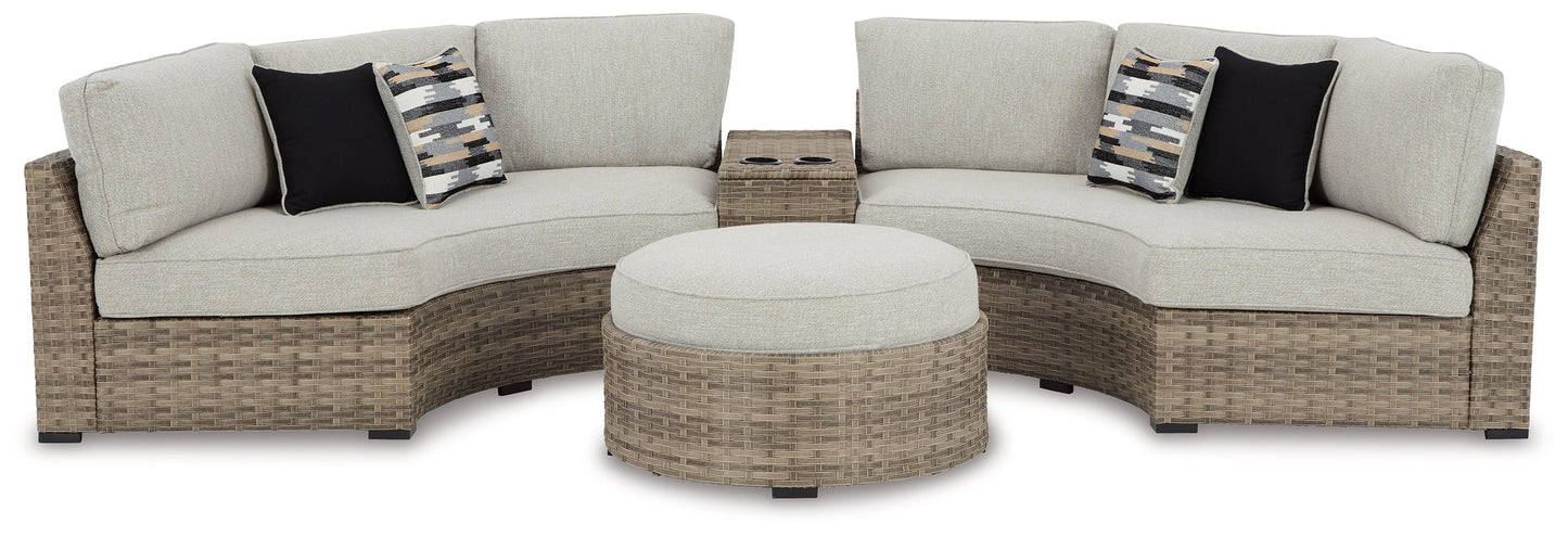 Calworth Beige 4-Piece Outdoor Sectional