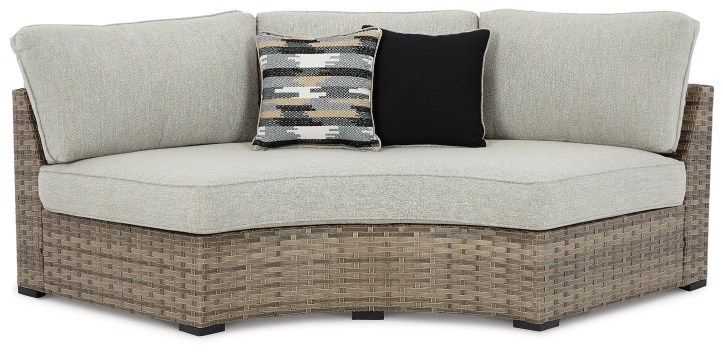 Calworth Beige 2-Piece Outdoor Sectional