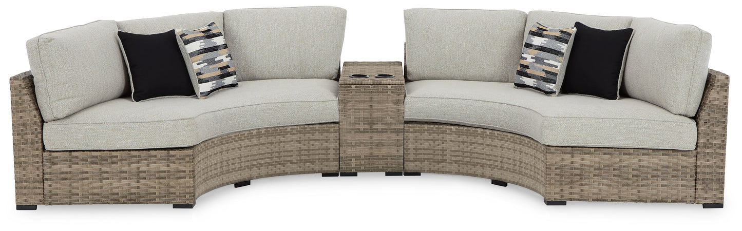 Calworth Beige 3-Piece Outdoor Sectional