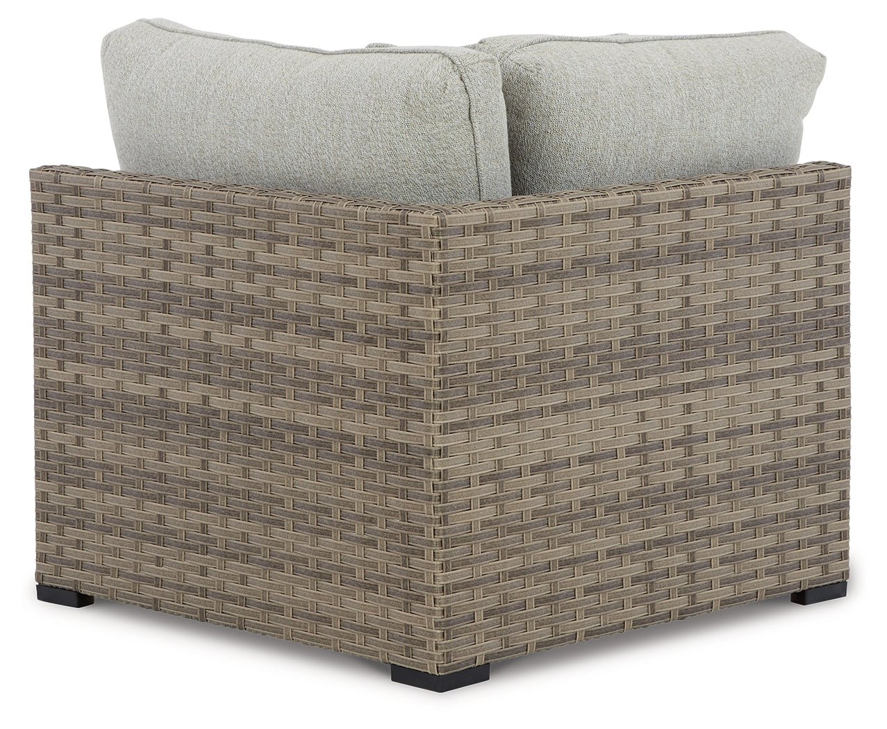 Calworth Beige Outdoor Corner with Cushion (Set of 2)