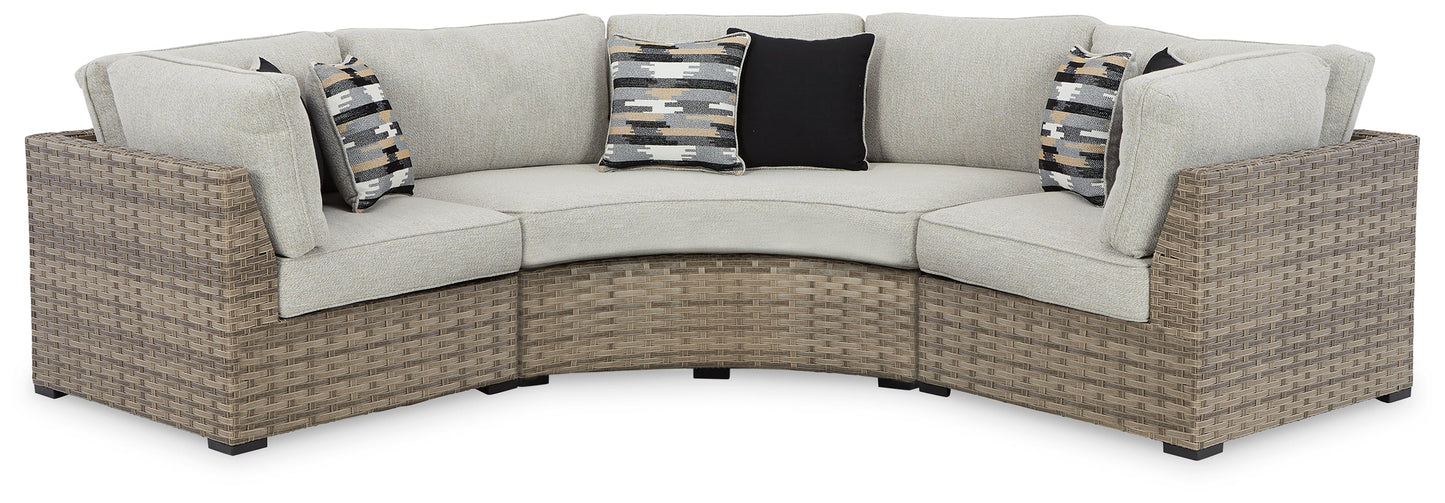 Calworth Beige 3pc Outdoor Sectional