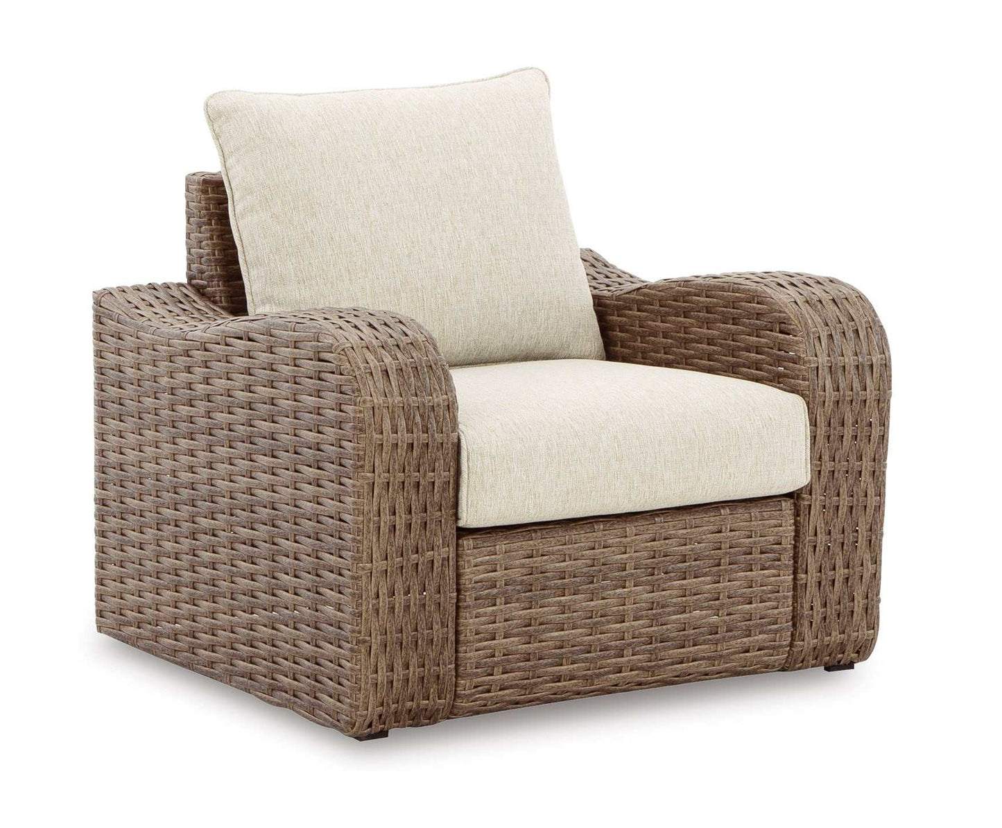 Sandy Bloom Beige Outdoor Lounge Chair