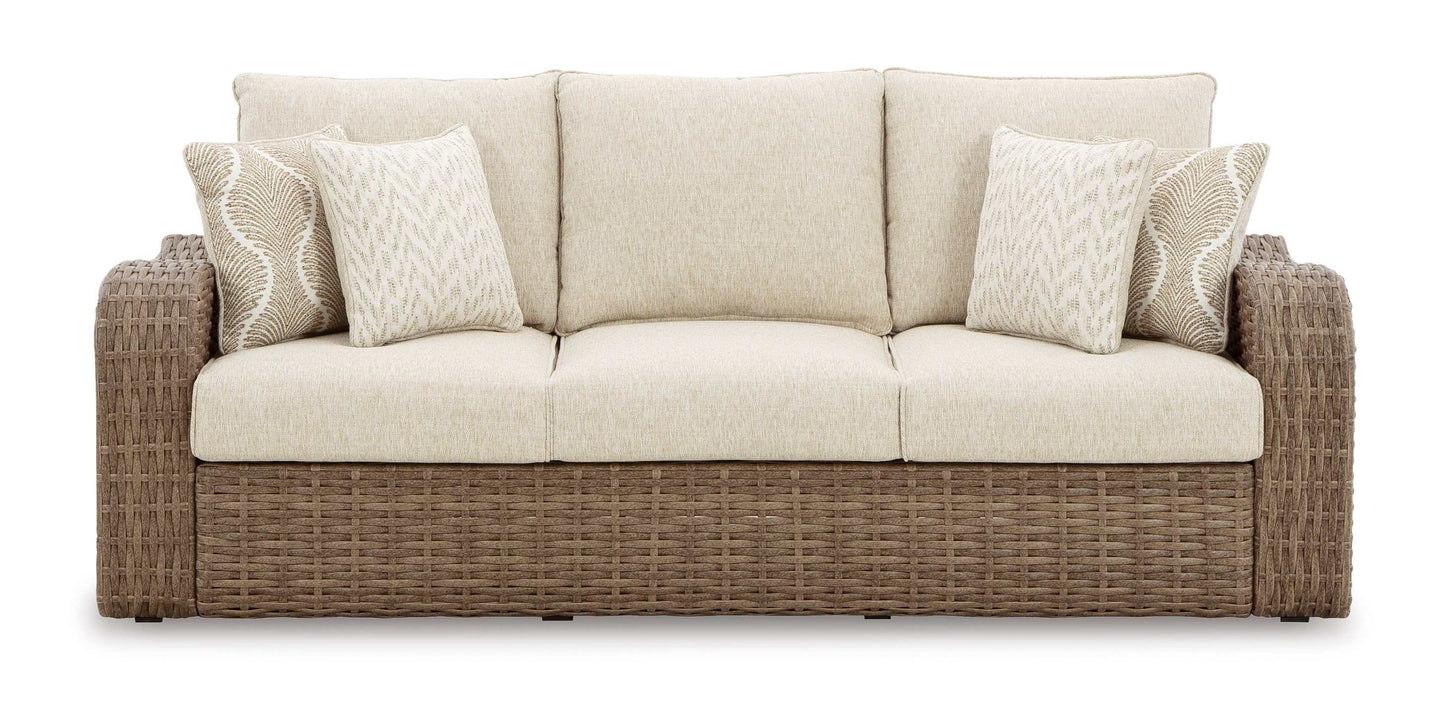 Sandy Bloom Beige Outdoor Sofa