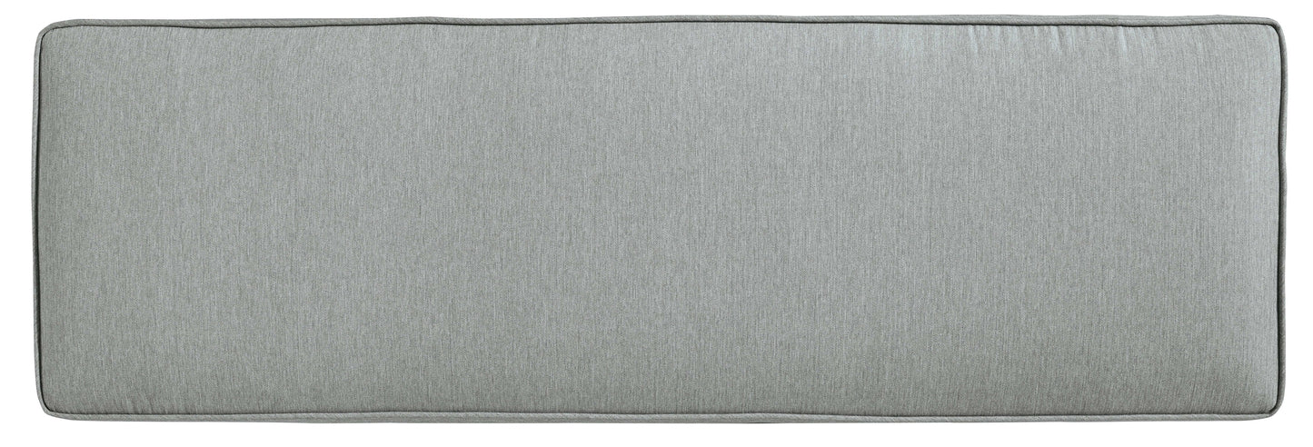 Elite Park Gray Outdoor Bench w/ Cushion