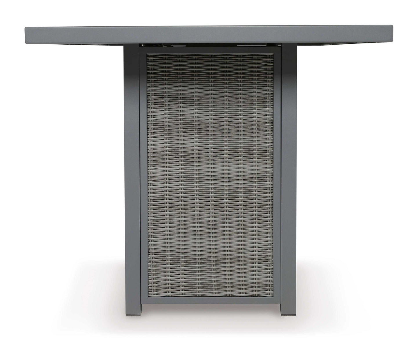 Palazzo Gray Outdoor Bar Table w/ Fire Pit