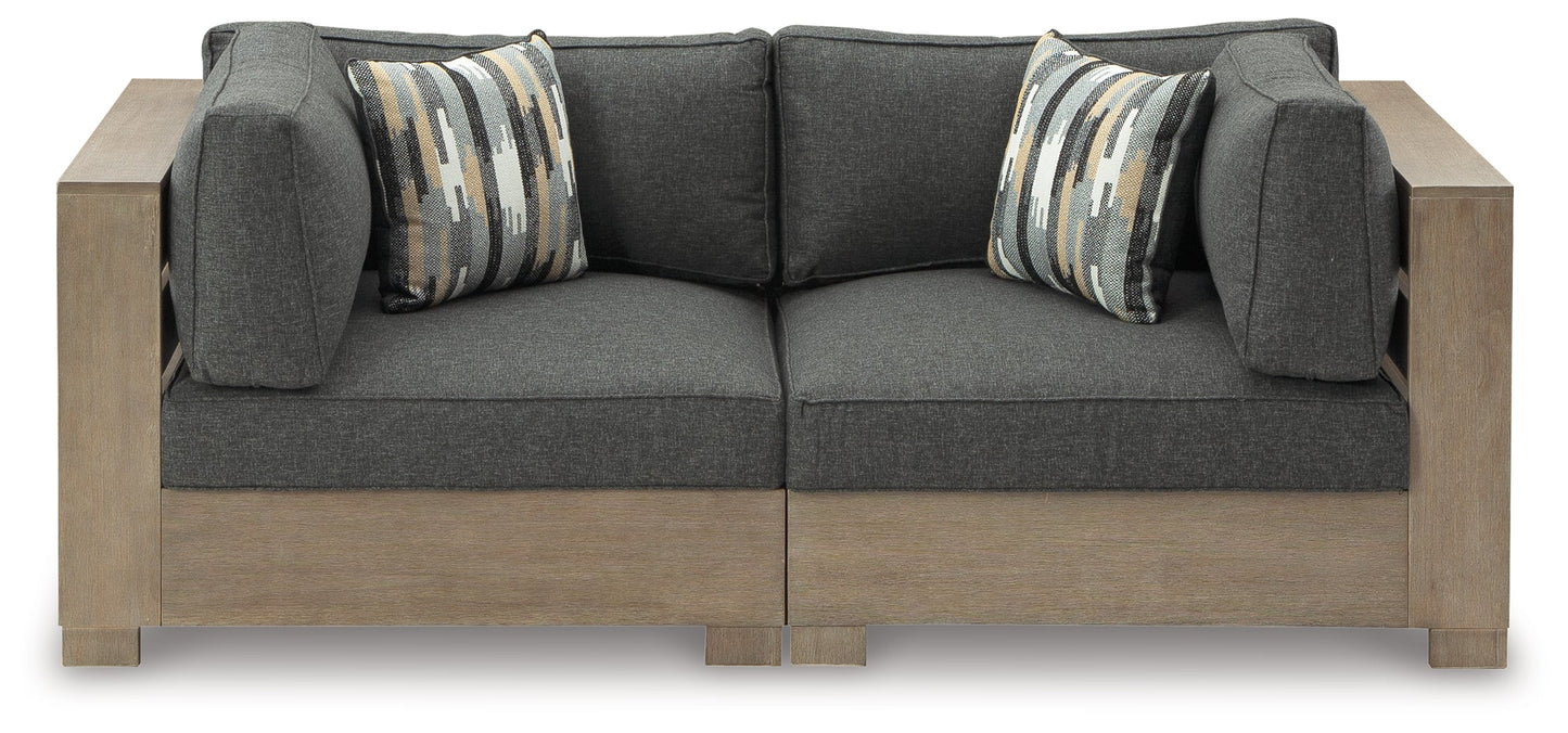 Citrine Park Brown/Charcoal 2-Piece Outdoor Sectional