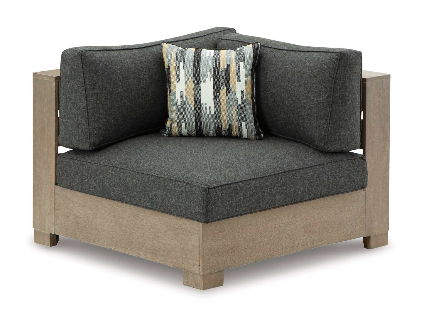 Citrine Park Brown & Charcoal Outdoor 4pc Set w/ Ottoman