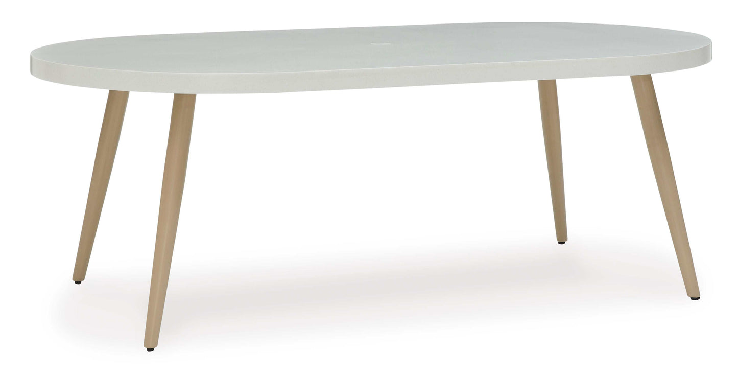 Seton Creek Gray Outdoor Oval Dining Table