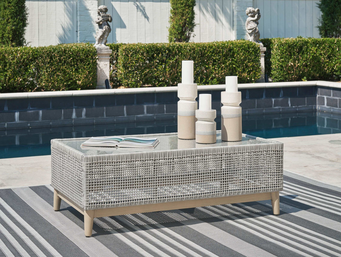 Seton Creek Gray Outdoor Coffee Table