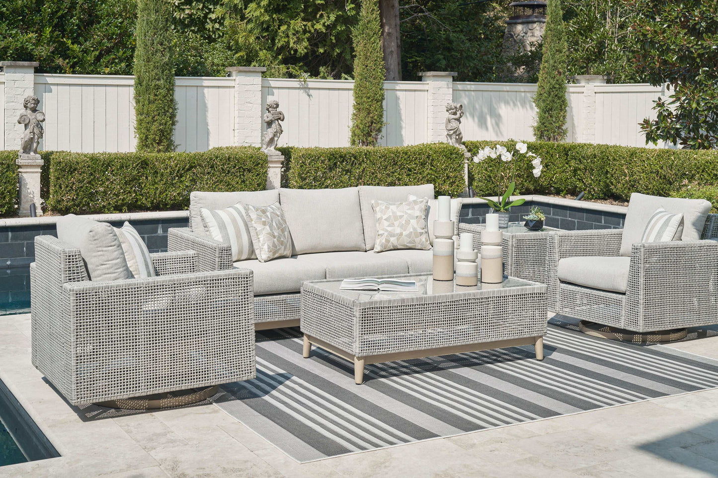 Seton Creek Gray Outdoor Coffee Table