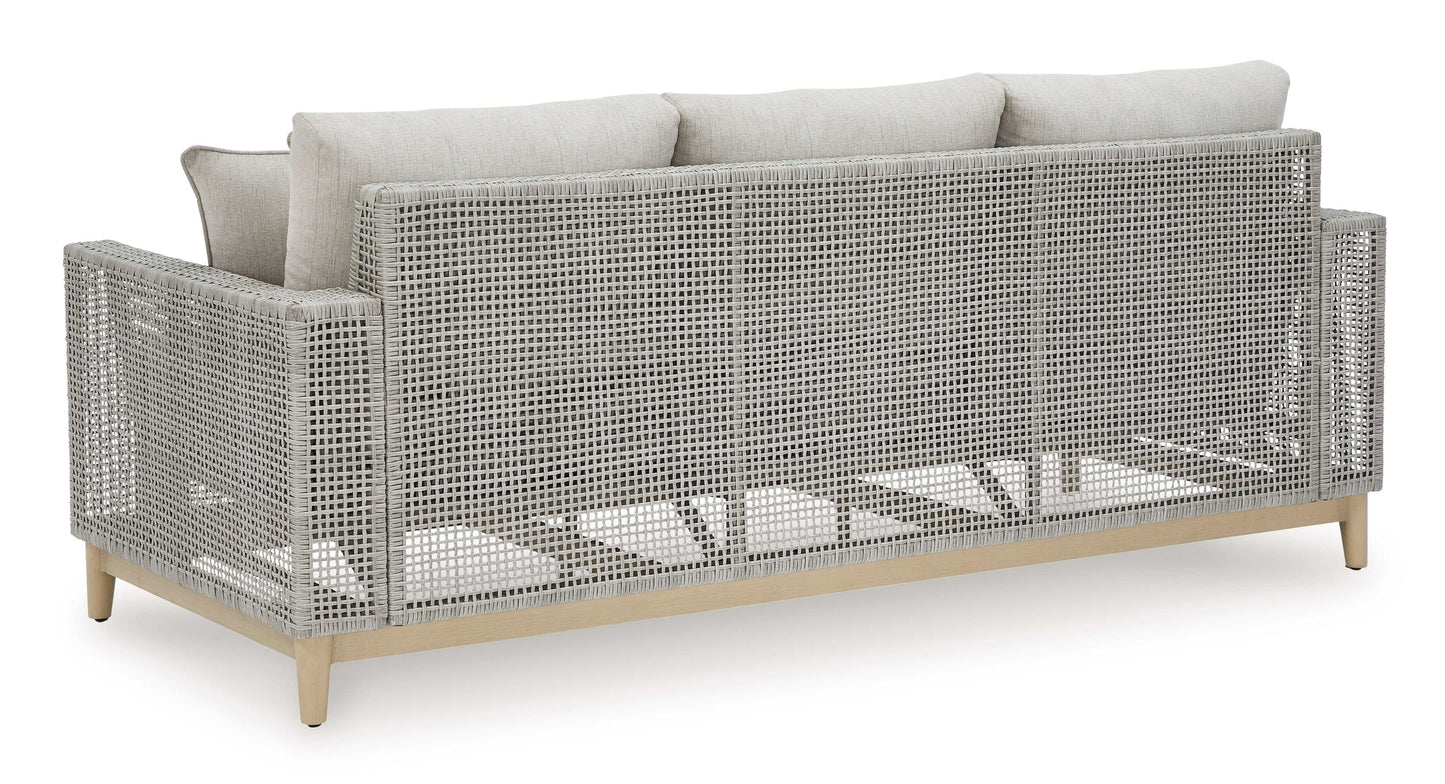 Seton Creek Gray Outdoor Sofa w/ Cushion