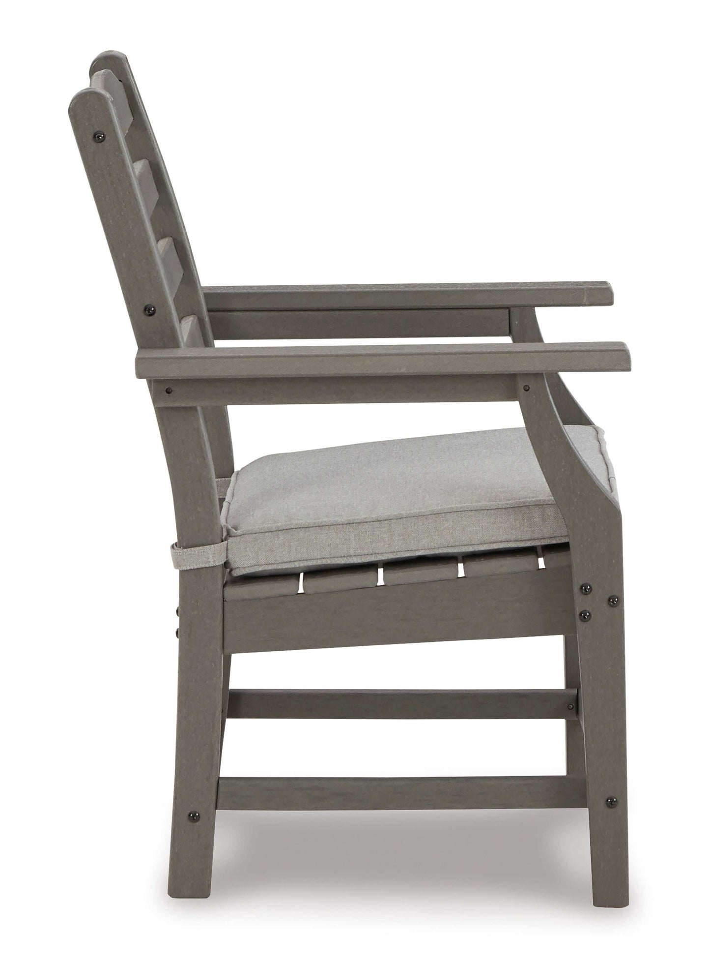 Visola Gray Outdoor Arm Chair w/ Cushion (Set of 2)