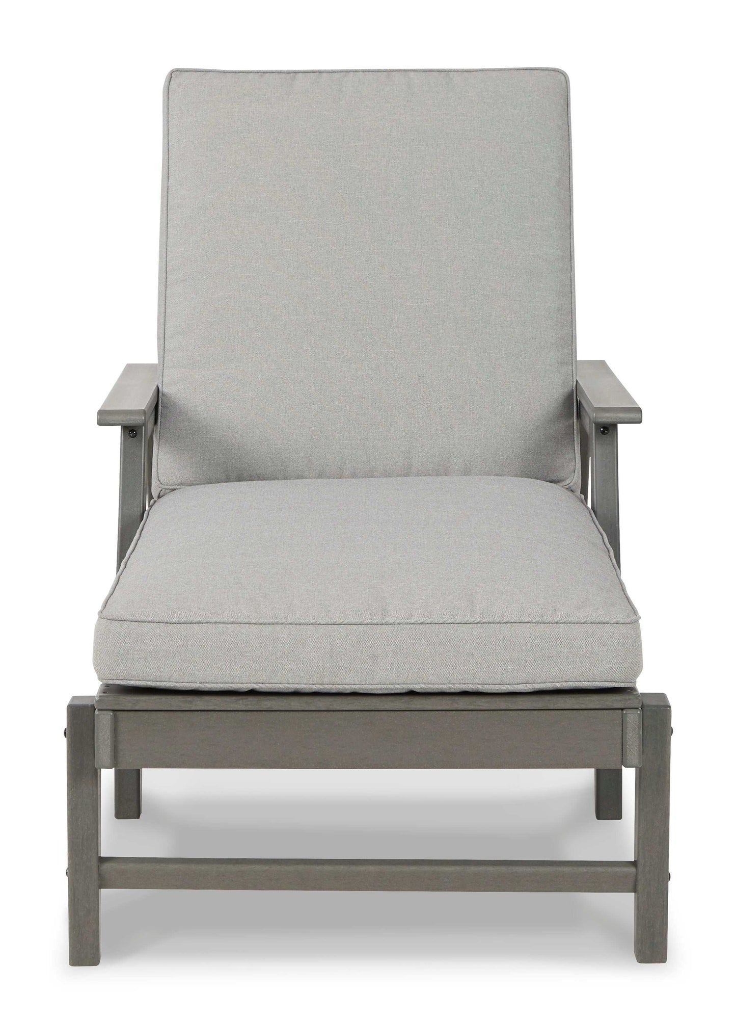 Visola Gray Outdoor Chaise Lounge w/ Cushion