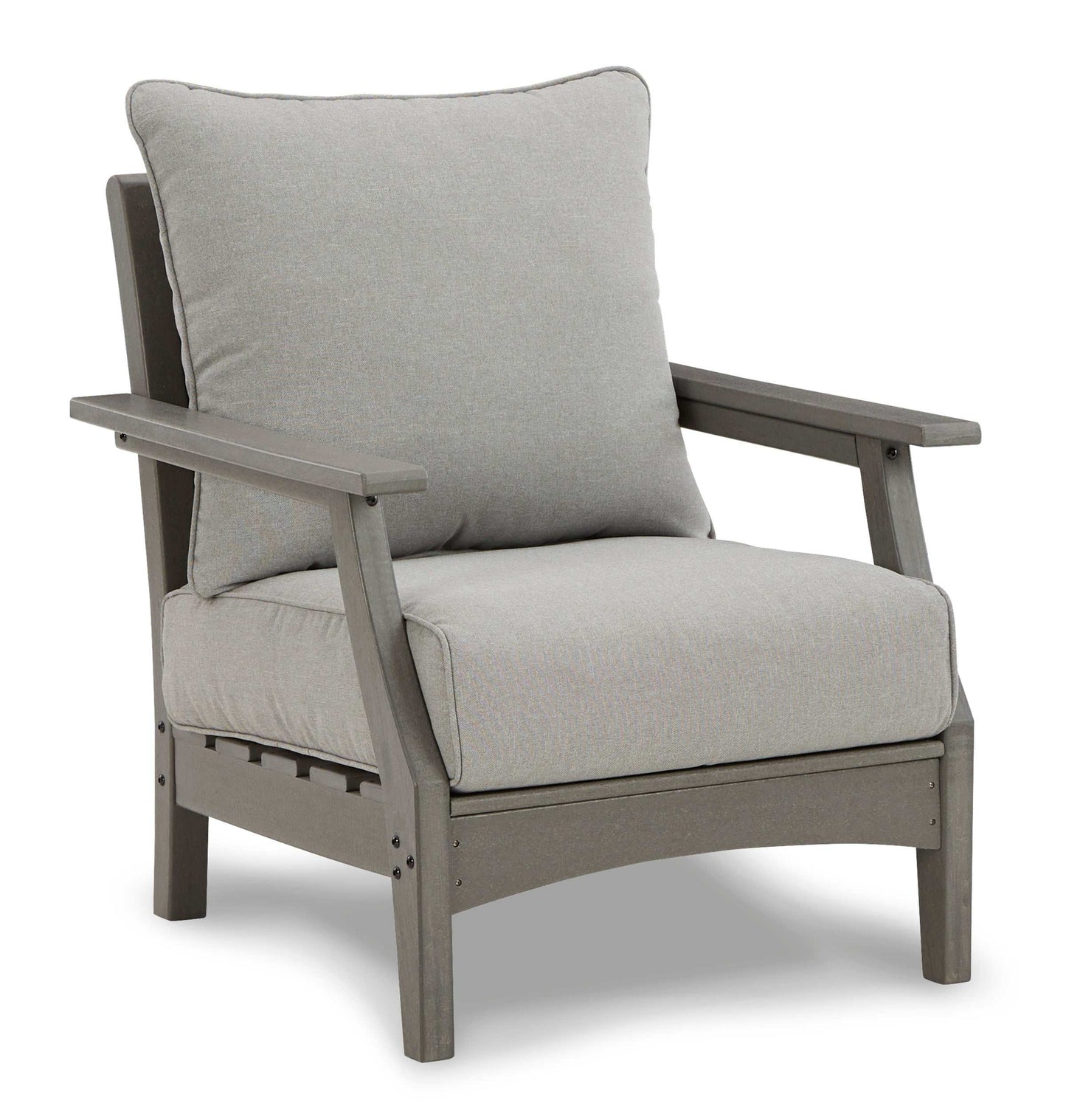 Visola Gray Outdoor Lounge Chair w/ Cushion (Set of 2)