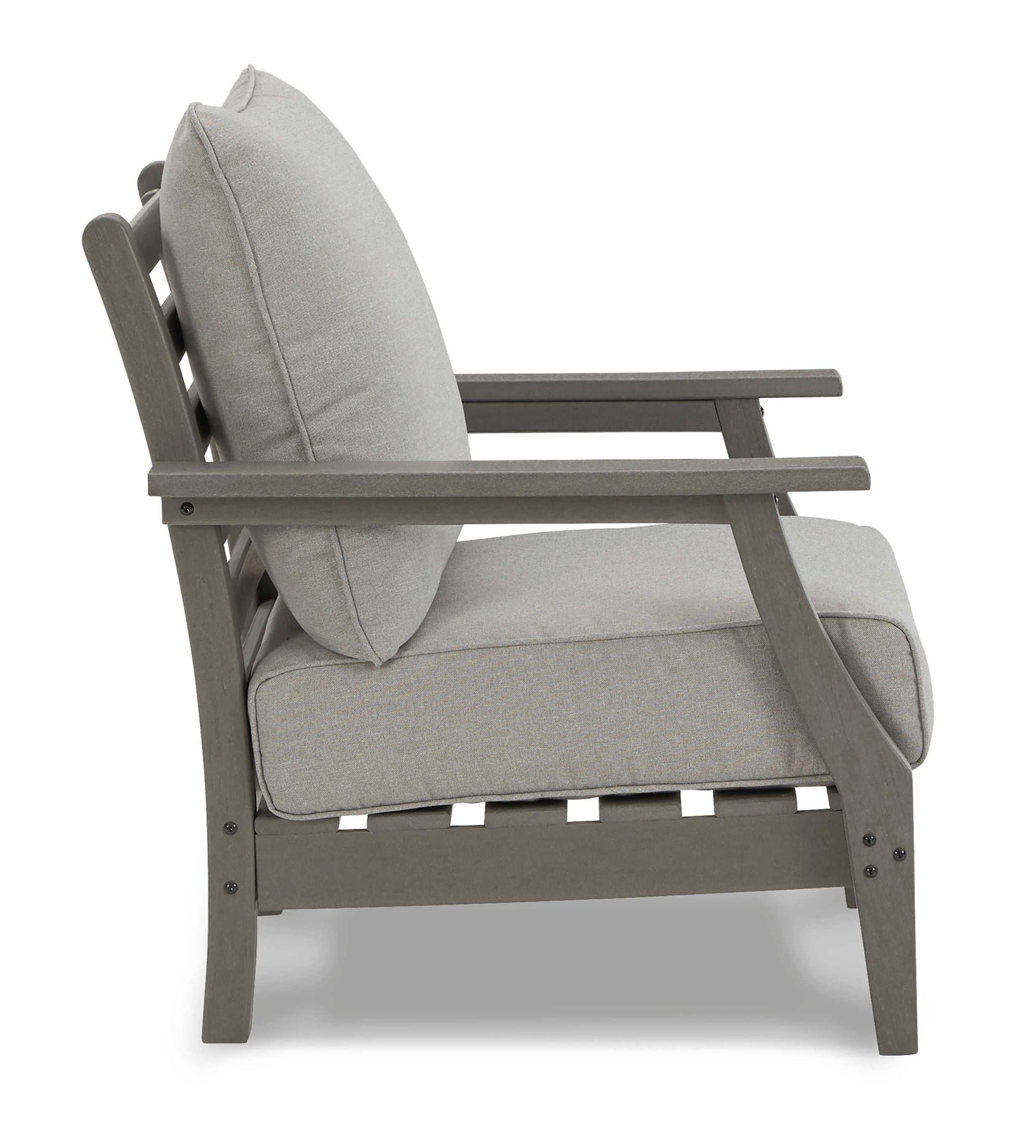 Visola Gray Outdoor Lounge Chair w/ Cushion (Set of 2)