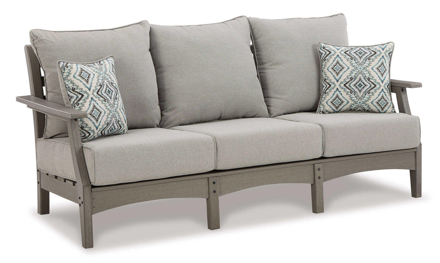 Visola Gray Outdoor Sofa w/ Cushion