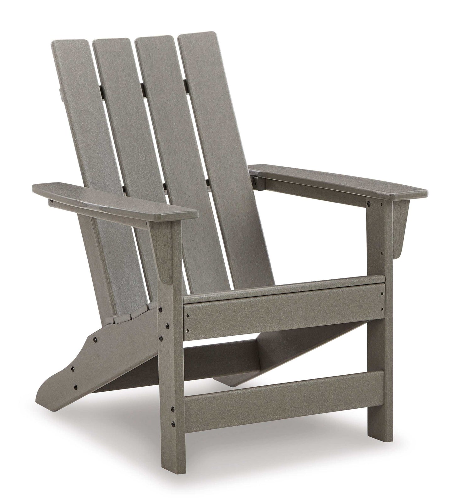 Visola Gray Outdoor Adirondack Chair Set w/ End Table