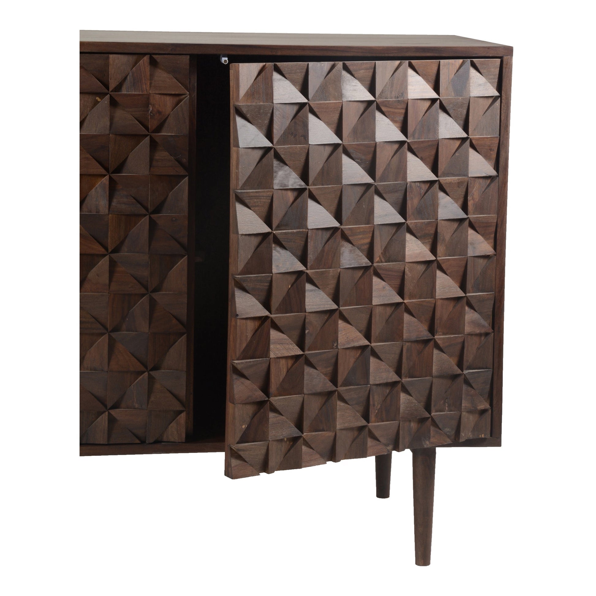 Pablo Dark Brown 3 Door Sideboard - Ornate Home
