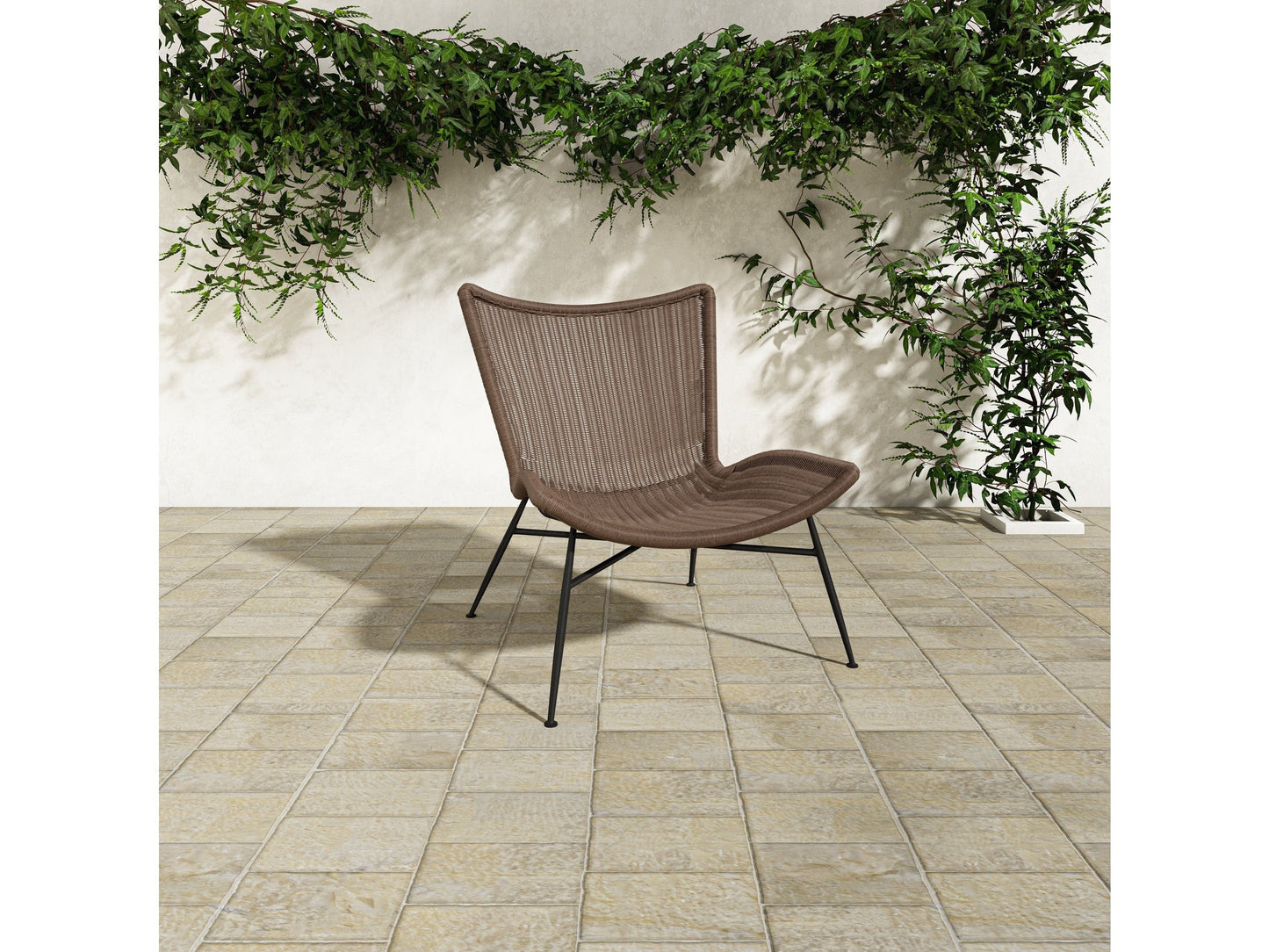 Paige Brown Outdoor Accent Chair - Ornate Home