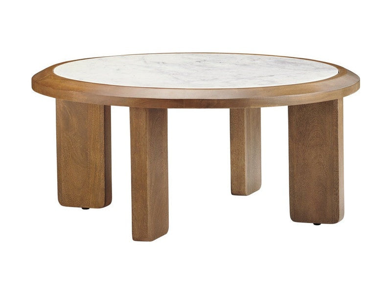 Palatino Brown/White Cocktail Table - Ornate Home