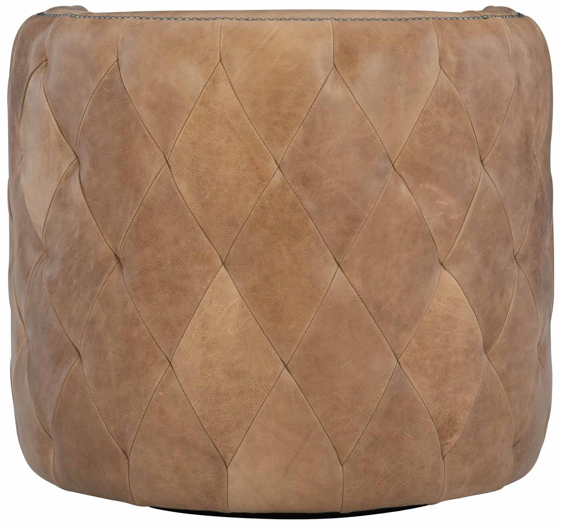 Palazzo Brown Leather Swivel Chair - Ornate Home