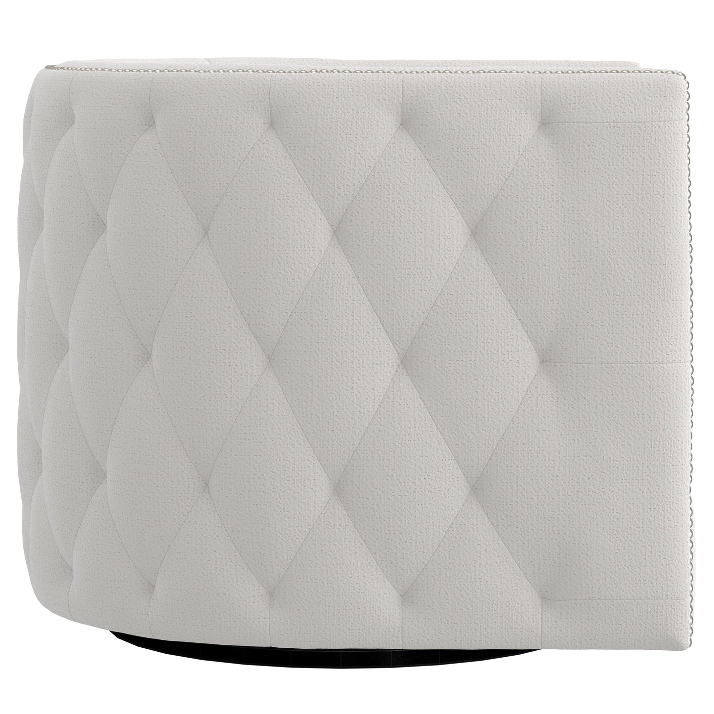 Palazzo White/Cream Fabric Swivel Chair - Ornate Home