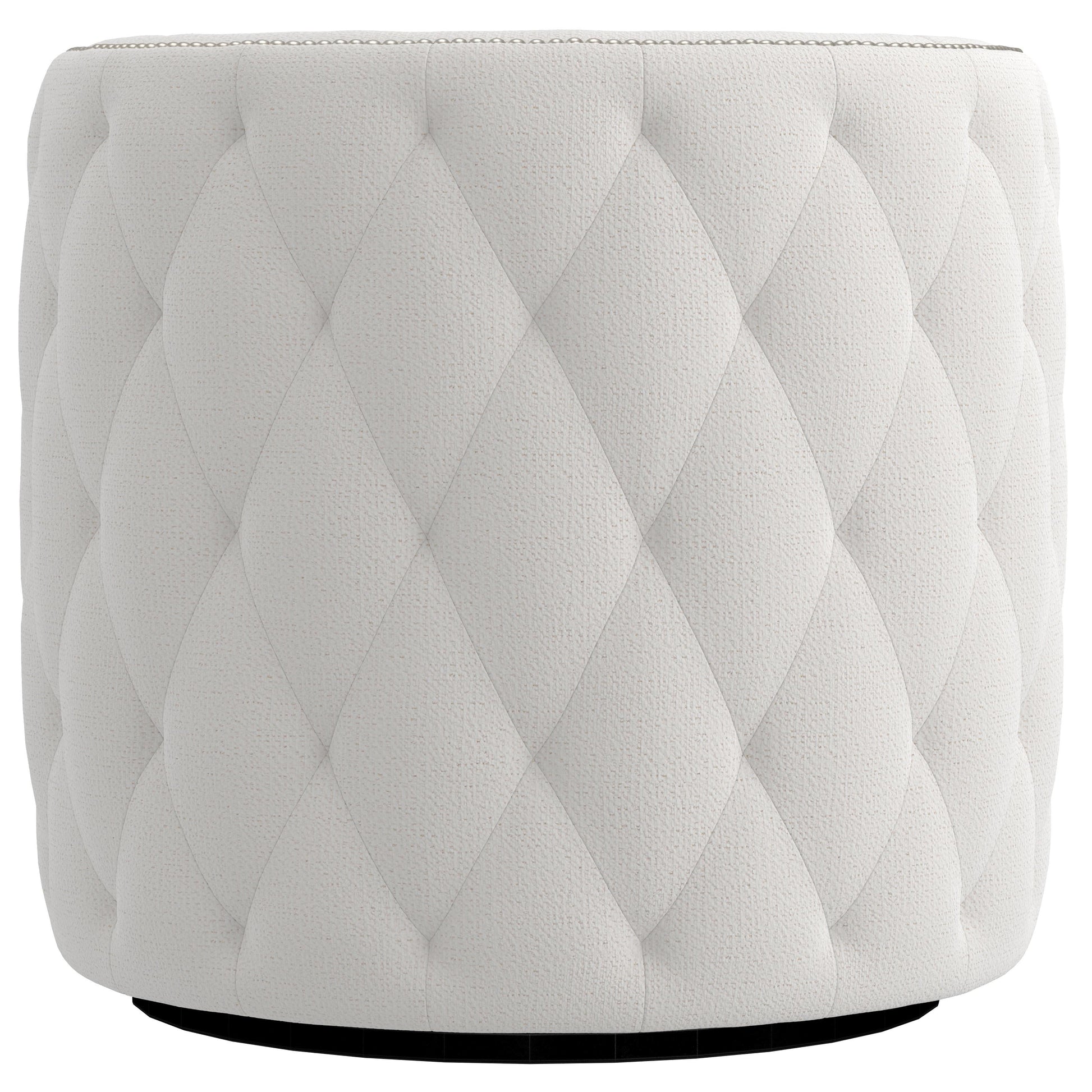 Palazzo White/Cream Fabric Swivel Chair - Ornate Home