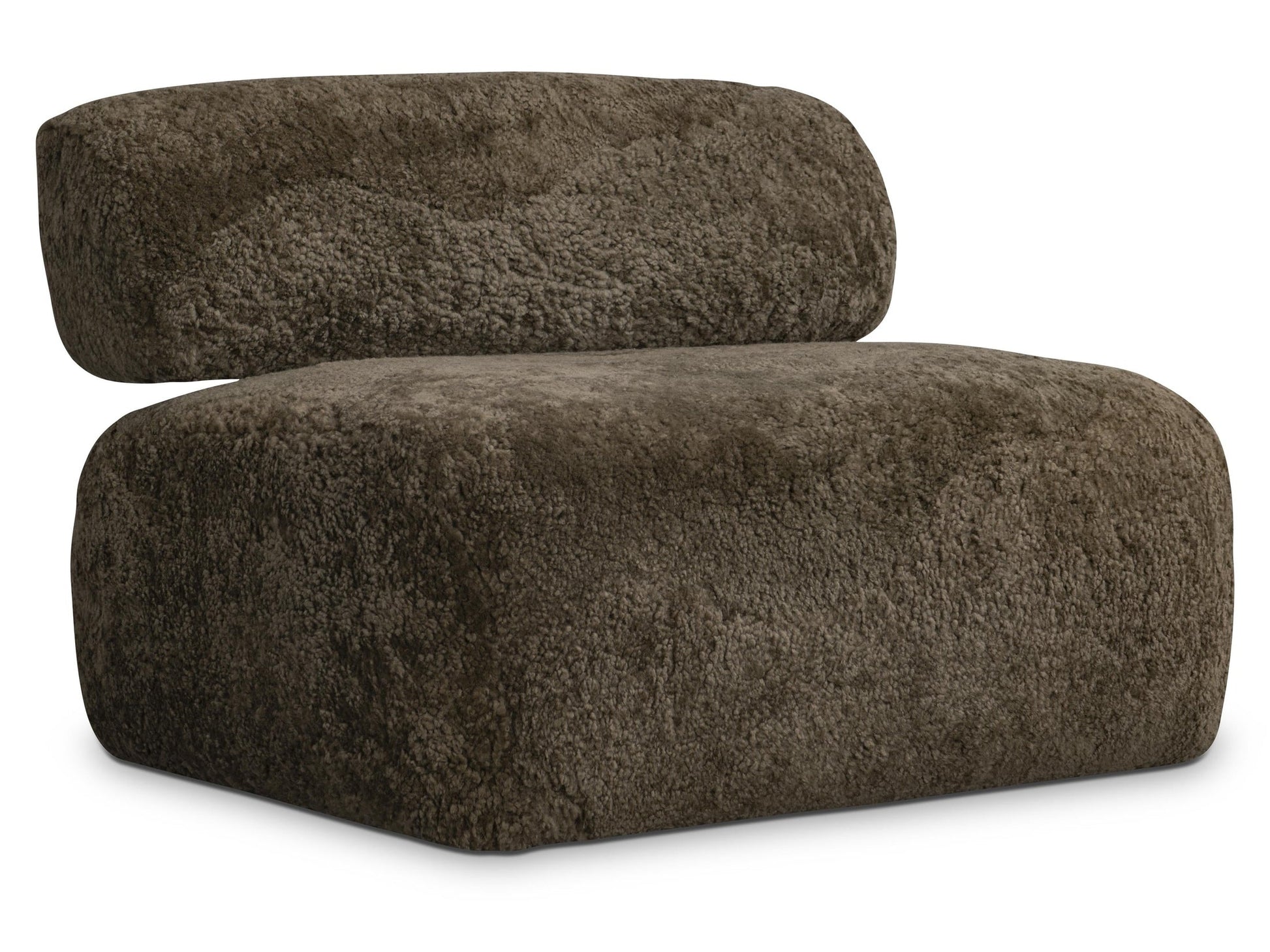 Paley Brown Shearling Swivel Chair - Ornate Home