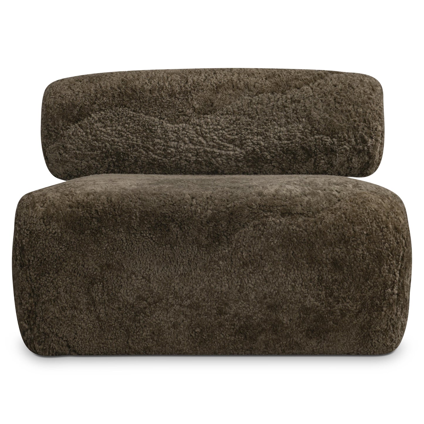 Paley Brown Shearling Swivel Chair - Ornate Home