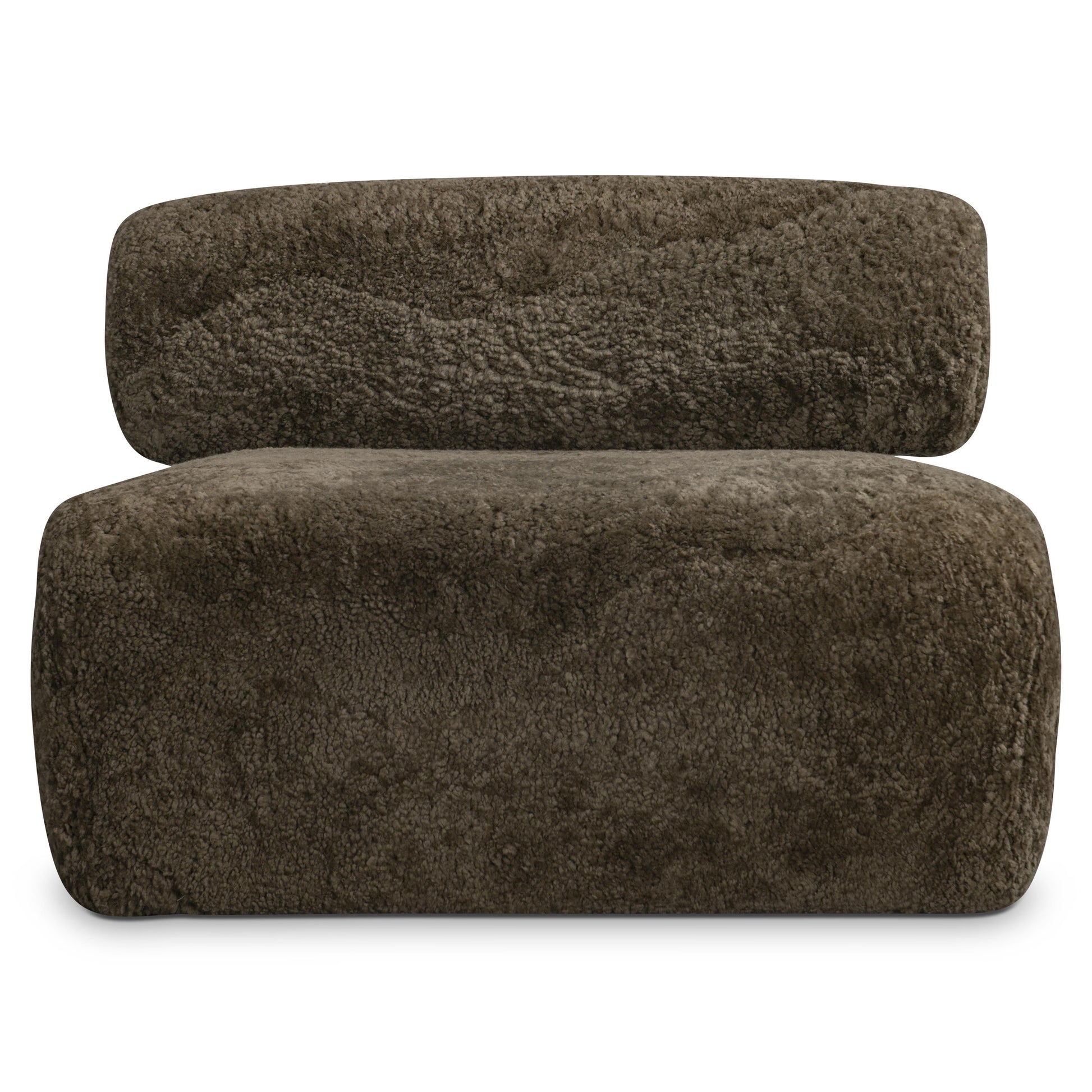 Paley Brown Shearling Swivel Chair - Ornate Home