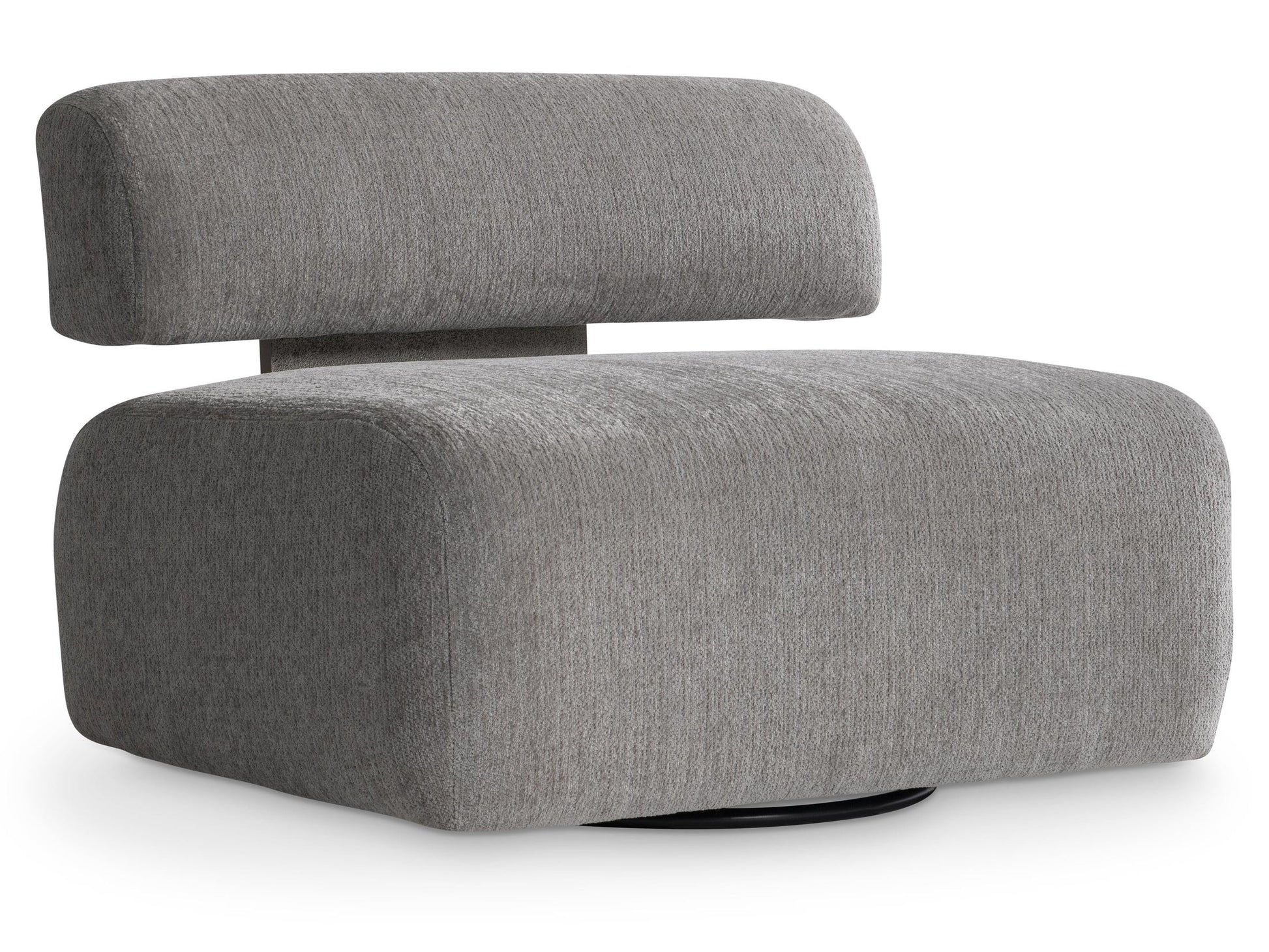 Paley Grey Fabric Swivel Chair - Ornate Home