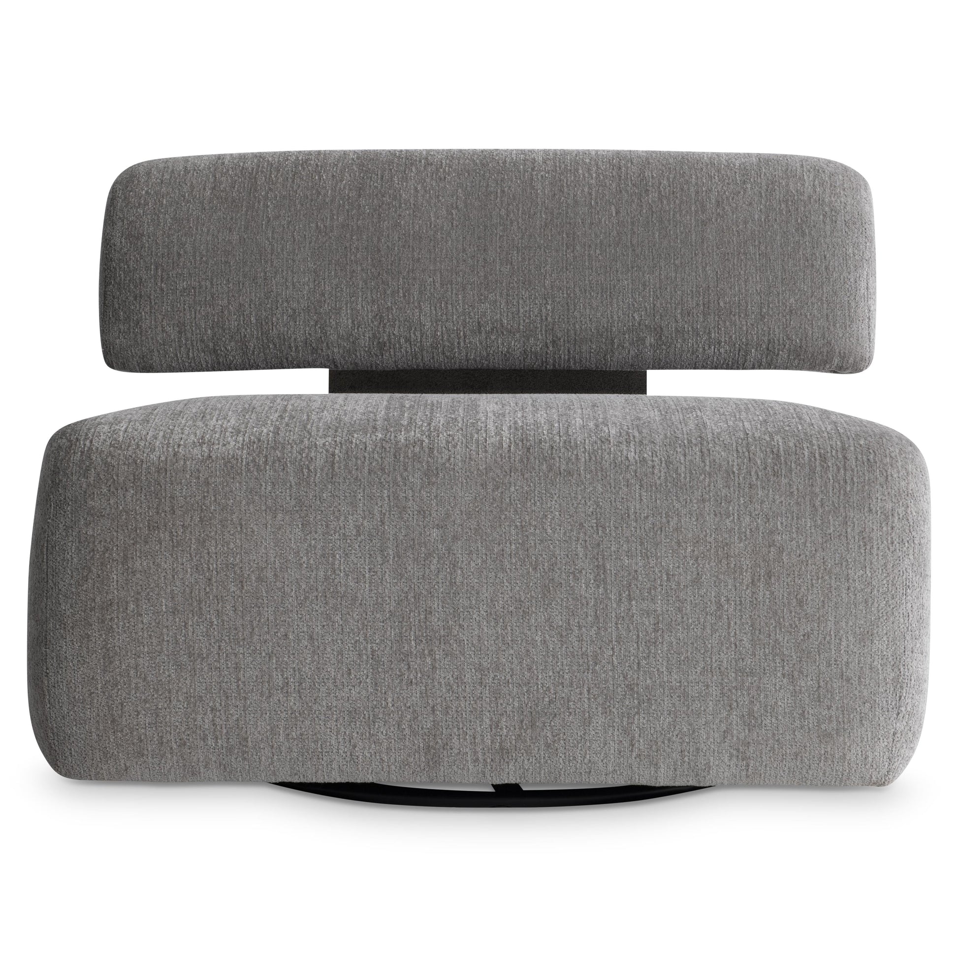 Paley Grey Fabric Swivel Chair - Ornate Home
